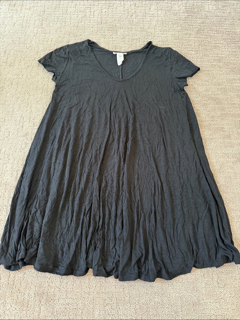Rolla Coster Black Short Sleeve Swing Dress